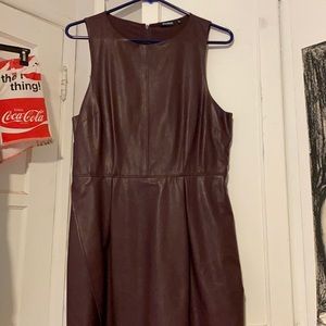 Tildon Faux Leather Dress Never Worn Size M